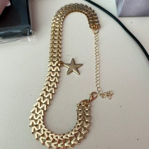 Gold choker costume jewelry